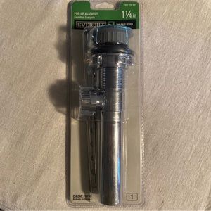 -Everbilt 1 1/4” Pop-Up Assembly Chrome Finish Item #1000 050 641